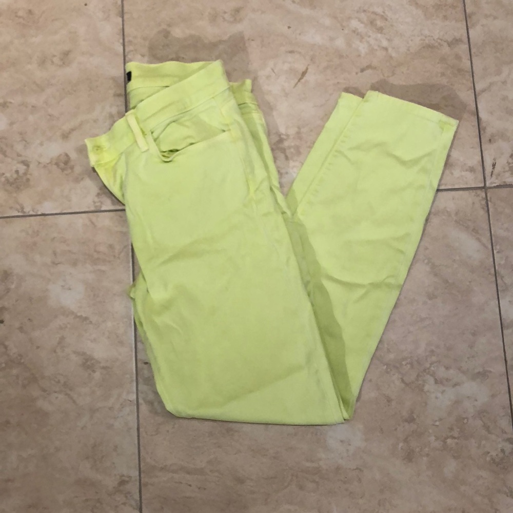 J Brand Neon Lime Jeans